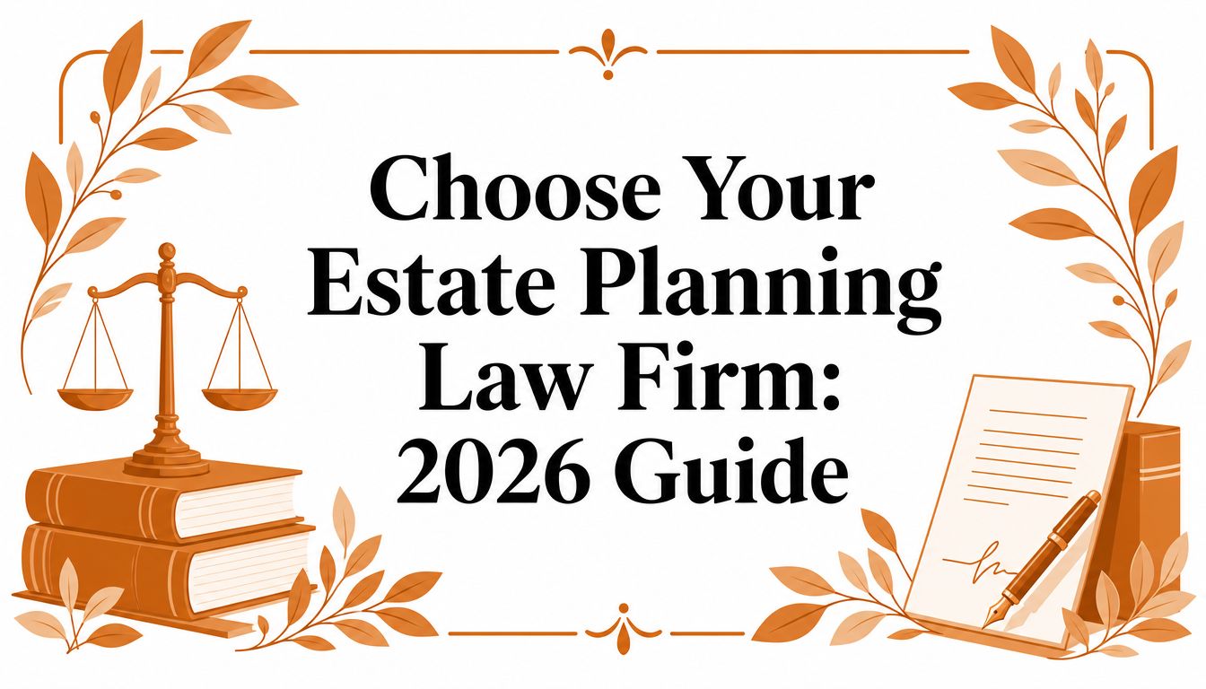 Choose Your Estate Planning Law Firm: 2026 Guide